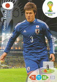 Gotoku Sakai Japan Panini 2014 World Cup #227